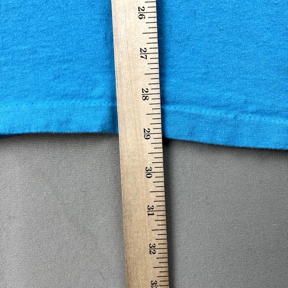 Vintage Sail Boat T-Shirt Mens Large Blue Ocean Art Nautical Chicago USA 90s - Picture 15 of 16